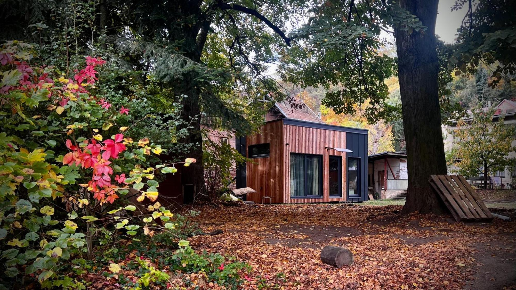 Tiny House Baraczek Brno-Jundrov, Ulice Veslarska公寓 外观 照片